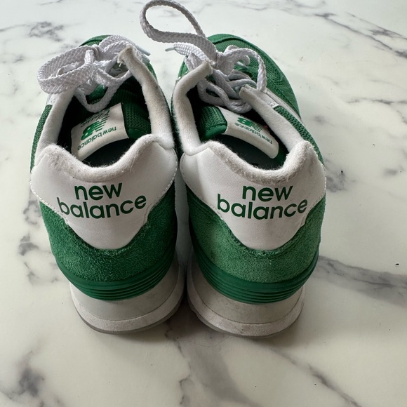 New Balance Green and White Women's Sneakers - Picture 3 of 3